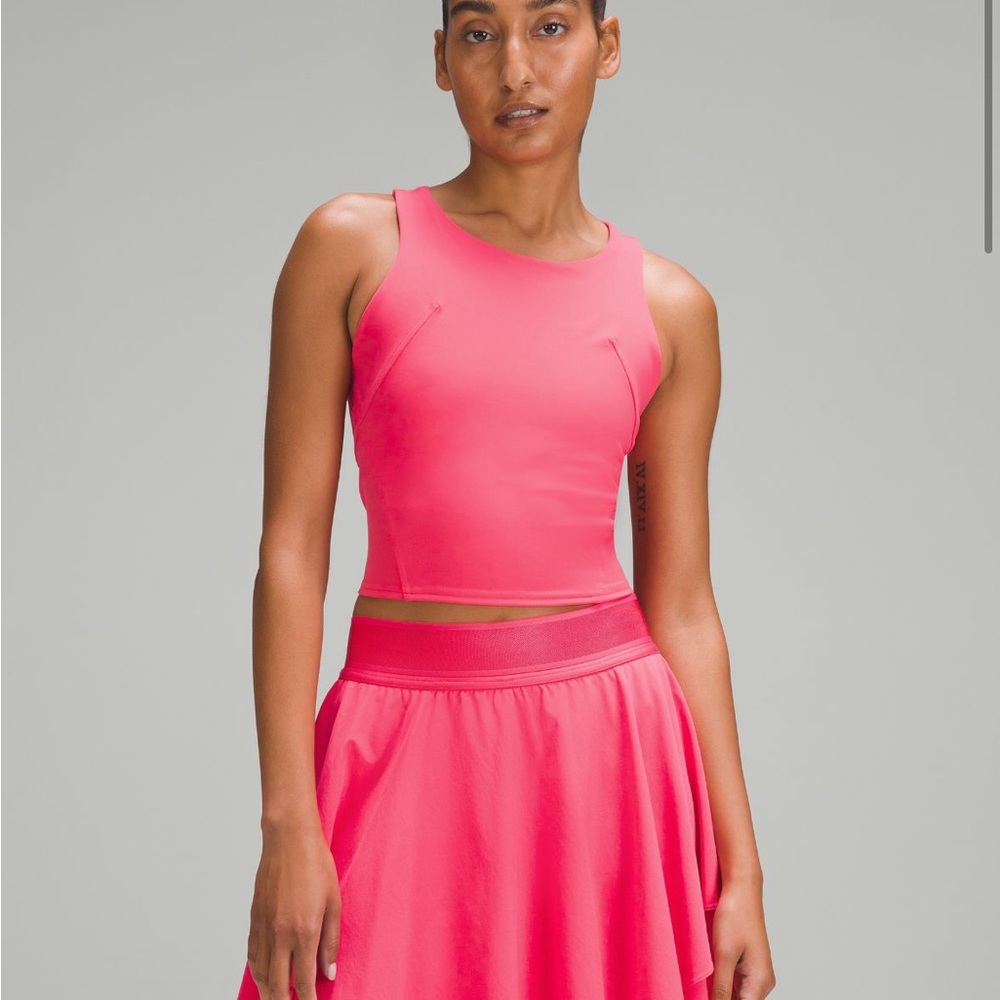 Lululemon Wunder Train Racerback tank- lip gloss Size 10